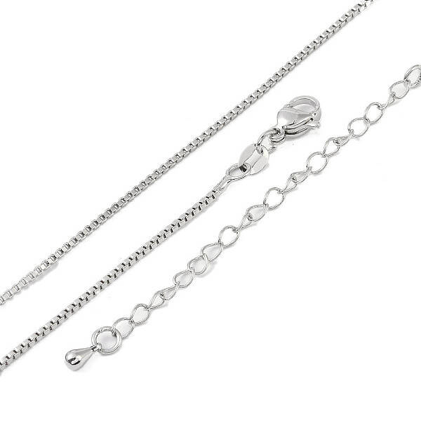 Brass Box Chain Necklaces