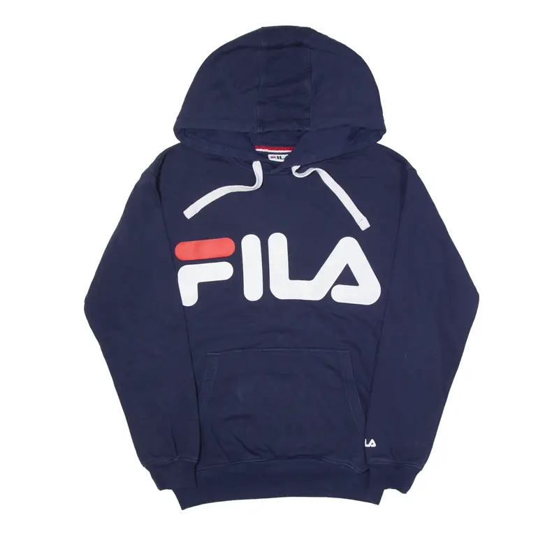 FILA Hoodie Blue Pullover Mens XS
