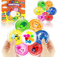 MORECOLL Color Sorting Sensory Toys for Toddlers & Kids, Preschool Fine Motor Skills for Autism, Fidget Color Sorter Travel T...