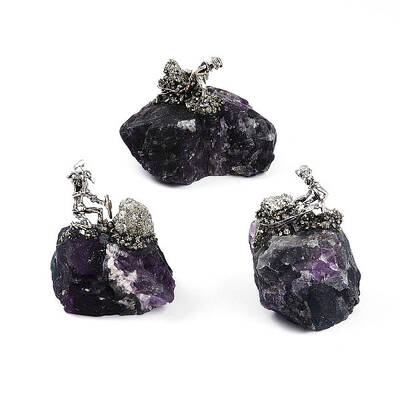 Natural Fluorite Cluster Base Sculpture
