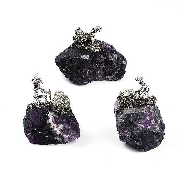 Natural Fluorite Cluster Base Sculpture