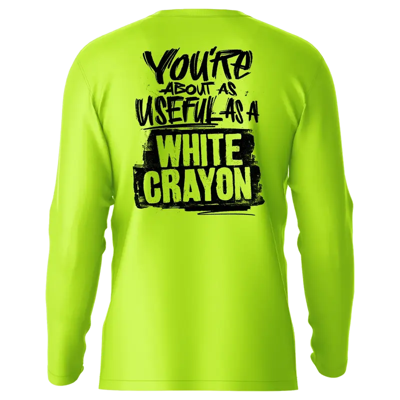 White Crayons - Hi-Visibility UPF 50 Long Sleeve Sun Shirt