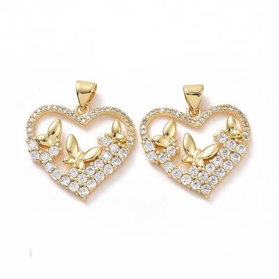Brass Cubic Zirconia Pendants