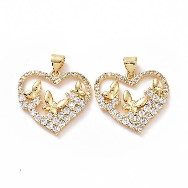 Brass Cubic Zirconia Pendants