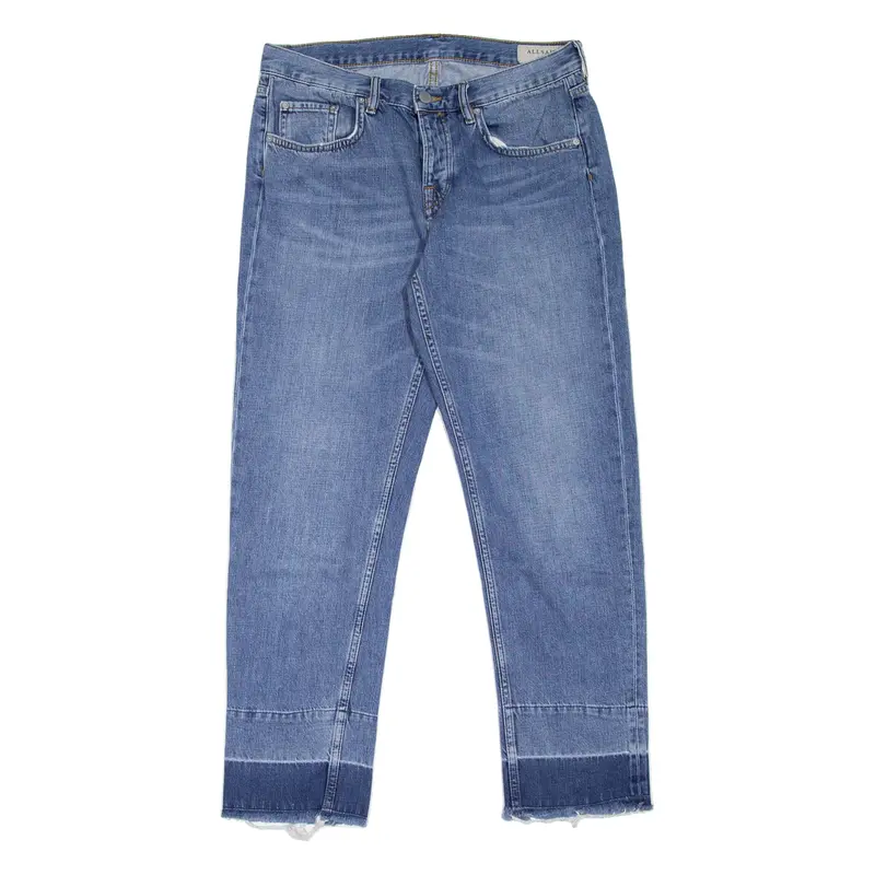 ALL SAINTS Womens Jeans Blue Regular Tapered Stone Wash W29 L27