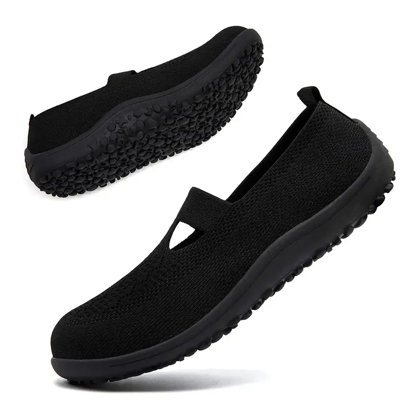 Barefoot Flats Shoes for Women Casual Slip on Zero Drop Mesh Minimalist Cheerleading Shoes Walking Fashion Wide Toe Box Sneak...