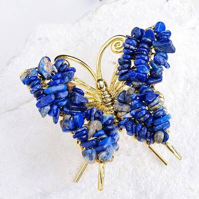 Raw Natural Lapis Lazuli Chip Mineral Specimen Display Decorations