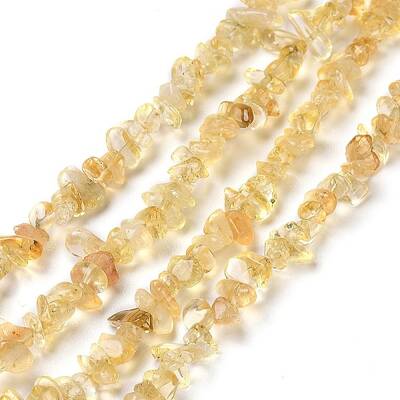 Natural Citrine Chip Beads Strands