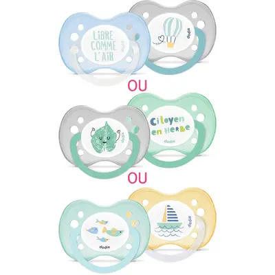 Dodie Anatomical Pacifiers - +6 months - Mixed (Random Patterns) - A13