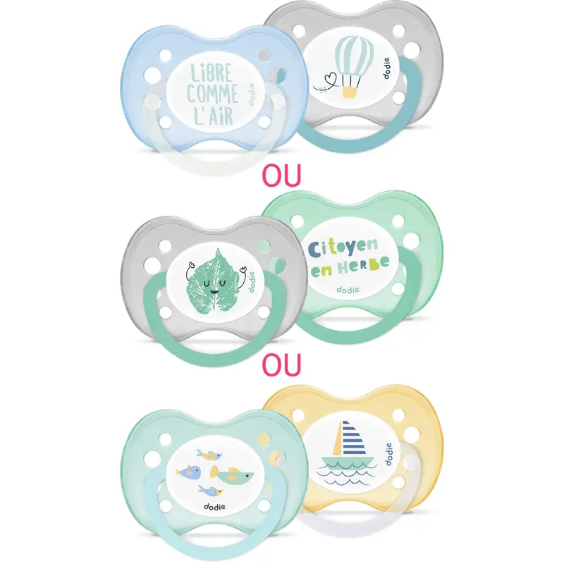 Dodie Anatomical Pacifiers - +6 months - Mixed (Random Patterns) - A13