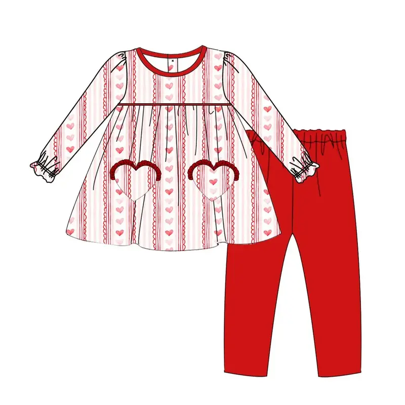 Preorder valentine tunic set   (mid october ship)