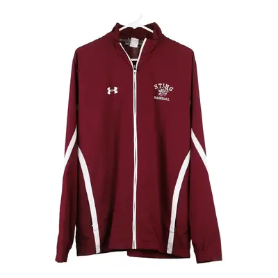 Sting Baseball Under Armour Jacket - Large Burgundy Polyester