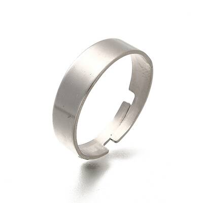 Adjustable 304 Surgical Stainless Steel Cuff Ring Settings