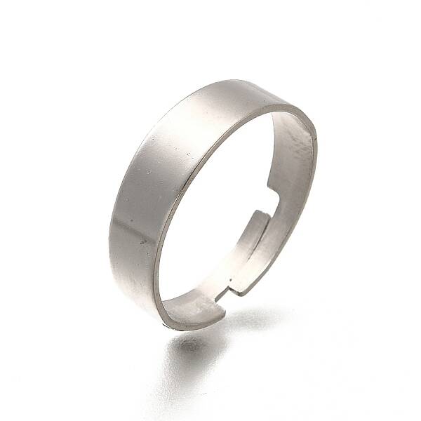 Adjustable 304 Surgical Stainless Steel Cuff Ring Settings