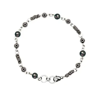 Black Silver Pearl Bracelet | Size: 8