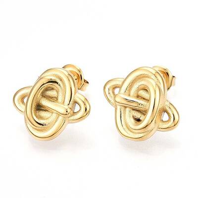 Ion Plating(IP) 304 Stainless Steel Stud Earrings