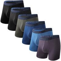 BAMBOO COOL Breathable Men's Underwear Modern Multipack Comfortsoft Moisture-Wicking Boxer Briefs christmas gifts for men 6 P...