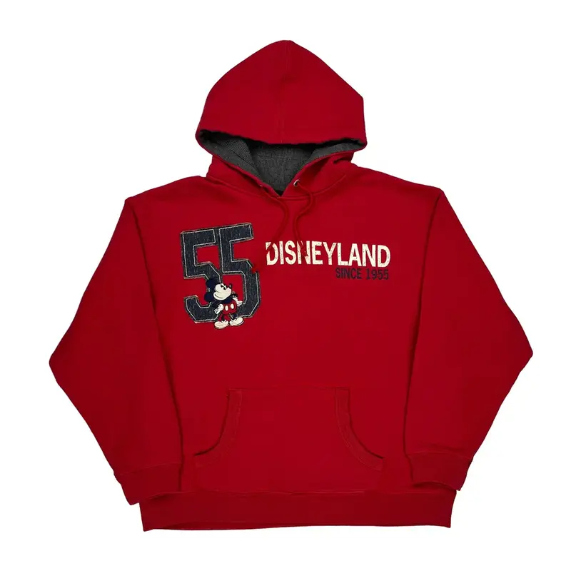 Mickey Mouse Disney Graphic Hoodie - XL Red Cotton Blend