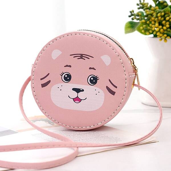 Round Tiger Printed DIY Shoulder Bags Kits