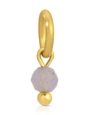 One Love Birthstone Charms | Metal Color: Gold | Month/Gemstone: December - Tanzanite