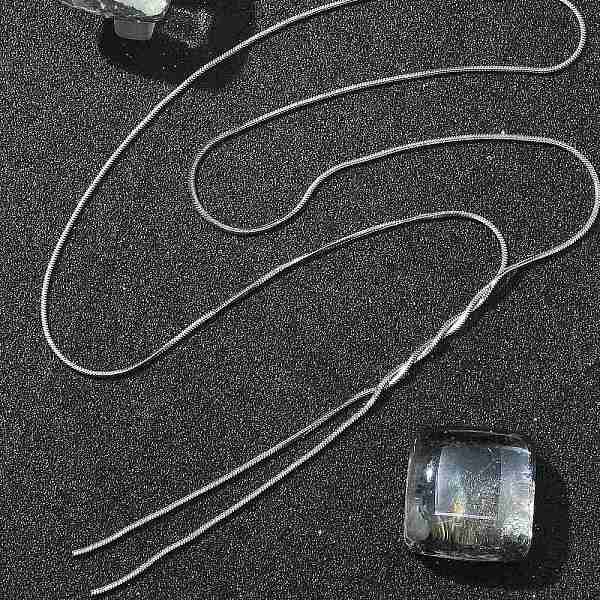 304 Stainless Steel Flat Snake Chain Y Necklaces for Women