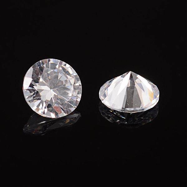 Clear Grade A Diamond Shaped Cubic Zirconia Cabochons