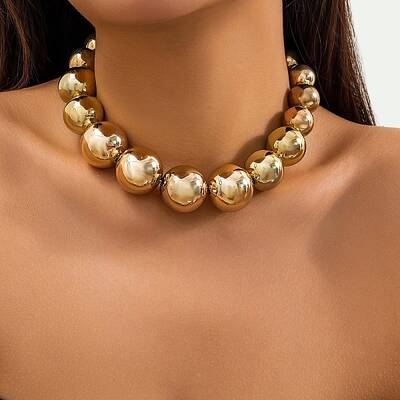 CCB Chunky Bead Ball Chain Necklaces