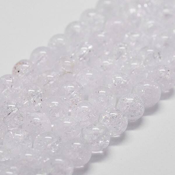 Natural Crackle Quartz Beads Strands