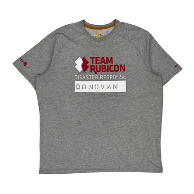Team Rubicon Carhartt T-Shirt - XL Grey Cotton Blend