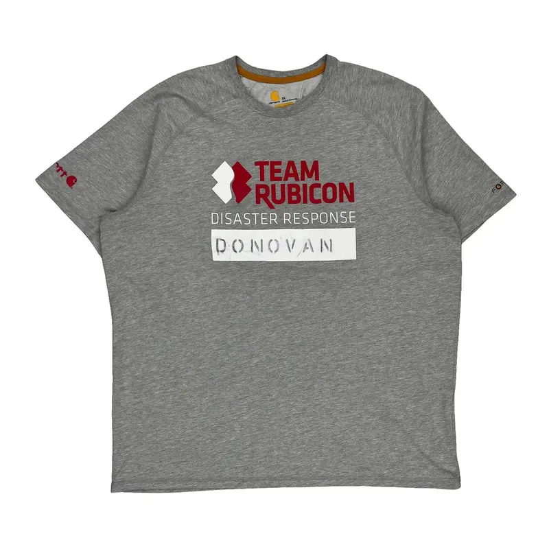Team Rubicon Carhartt T-Shirt - XL Grey Cotton Blend