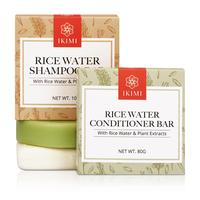IKIMI Rice Bar Shampoo & Conditioner Set – Hair Growth Shampoo Bar for Thicker Hair, Scalp Regrowth, Hair Loss Care, Natura...