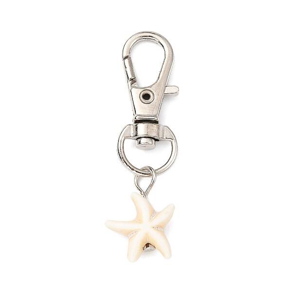 Synthetic Turquoise  Starfish Pendant Decorations