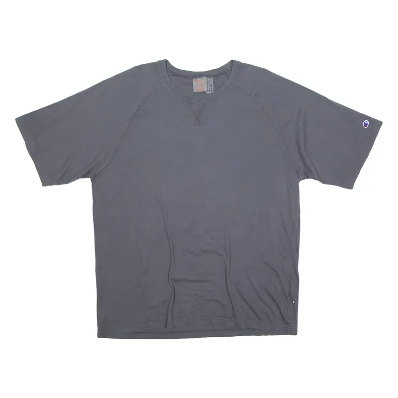 CHAMPION Mens T-Shirt Grey Crew Neck L