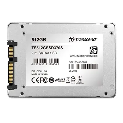 Transcend TS512GSSD370S | 512GB Multi-Level-Cell SATA 6Gb/s 2.5-Inch Solid State Drive