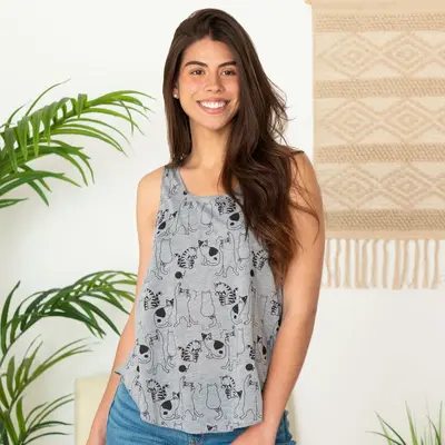 Favorite Friends Tank Top - Cat - XL