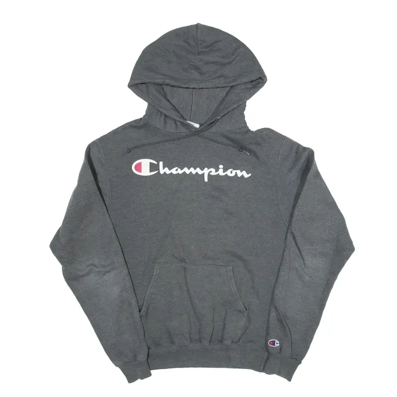 CHAMPION Hoodie Grey Pullover Mens S