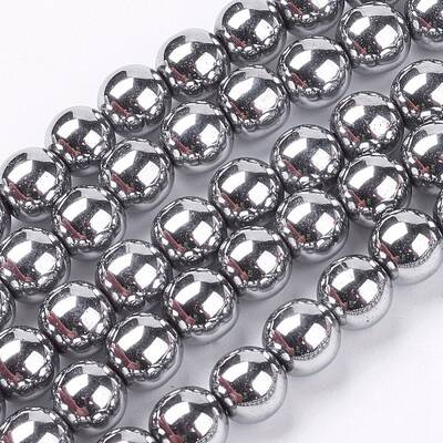 Non-magnetic Synthetic Hematite Beads Strands