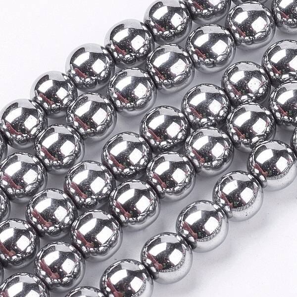 Non-magnetic Synthetic Hematite Beads Strands