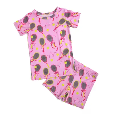 Serena Pink Tennis TWO PIECE Shorts - Versatile Design for Casual Wear and Sporting Events Gigi and Max