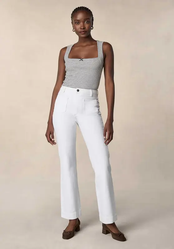 Jeans Belleville Jeans Blanc | Color: BLANC | Size: 28