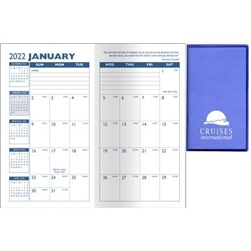 100 Promotional Translucent Vinyl Monthly Pocket Planner - 14 ...