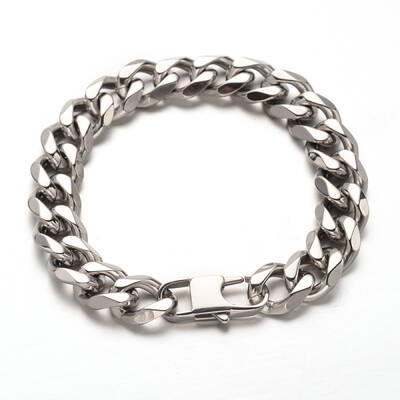Tarnish Resistant 201 Stainless Steel Curb Chains Bracelets