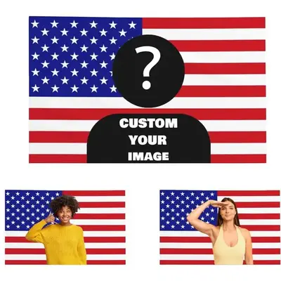 Custom America Flag 3X5 Ft Personalized Flags Design Your Image Funny Tapestry Poster For Decorate Clubs Concerts Bars Univer...