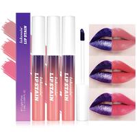 Lip Stain Masque 3Pcs Peel-Off Lip Tint Set - Tattoo Lip Stain Kit in 3 Vibrant Colors, Long-Lasting Matte Finish, Moisturizi...