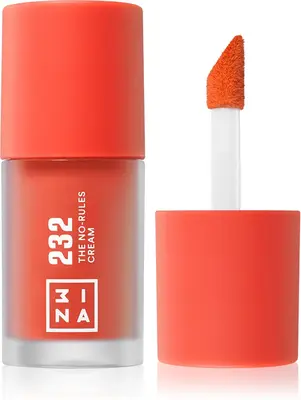 3INA The No-Rules Multi-functional makeup cream for eyes, lips and face color 232 - Bright, coral red 8 ml