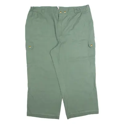 MARSUM Cargo Workwear Mens Trousers Green Regular Wide-Leg 90s W40 L26
