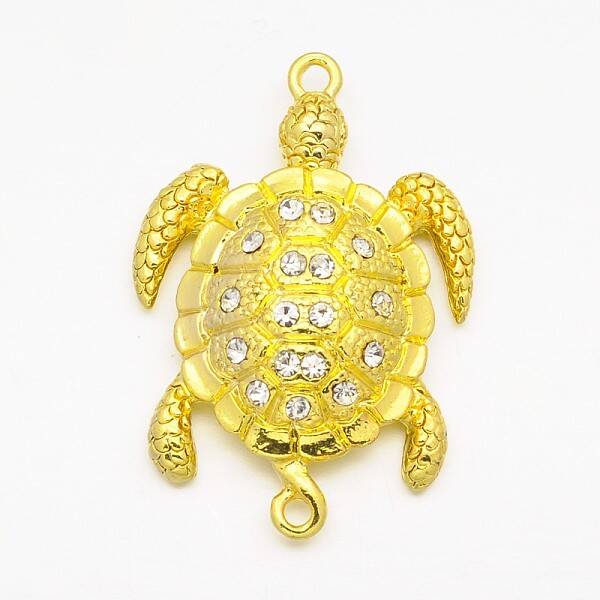 Alloy Rhinestones Magnetic Clasps with Loops