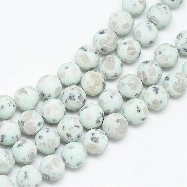 Natural Sesame Jasper/Kiwi Jasper Bead Strands