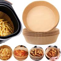200PCS Air Fryer Disposable Paper Liners, 6.3In Round Air Fryer Parchment Paper Air Fryer Disposable Paper Liner (100Pcs-6.3 ...