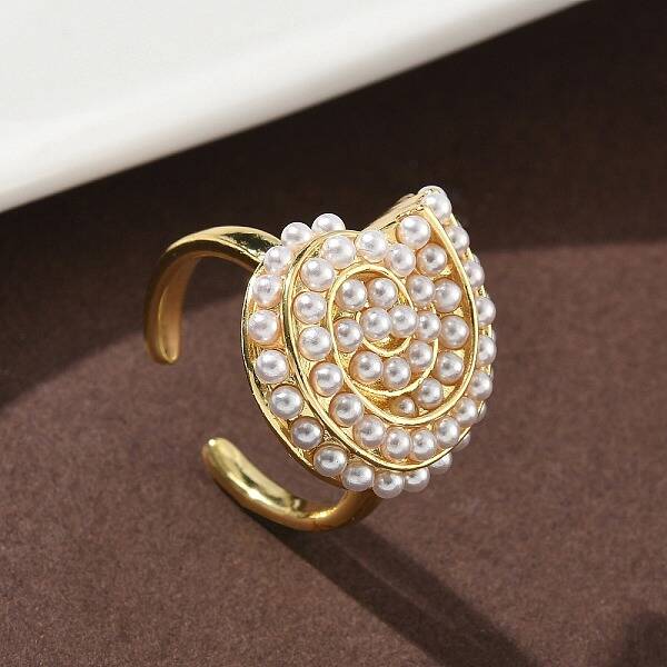 ABS Plastic Pearl Finger Rings
